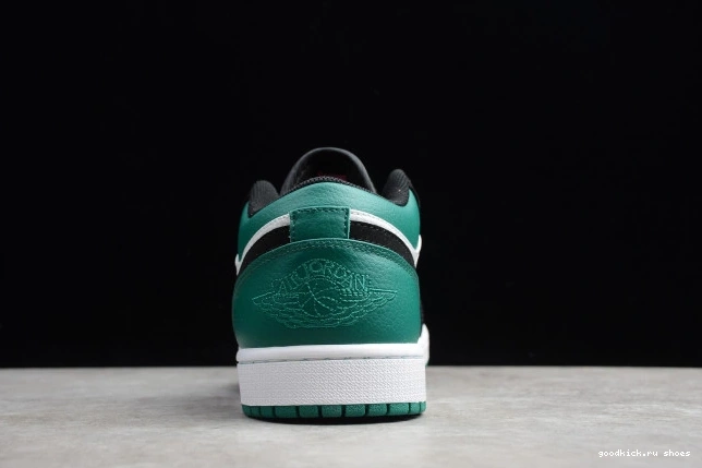 Rep Green 1 Jordan Low 553558-113 White Black Air Mystic 0726